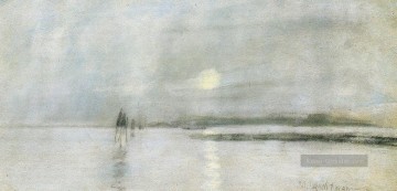  Licht Kunst - Moonlight Flanders Impressionist Seenlandschaft John Henry Twachtman